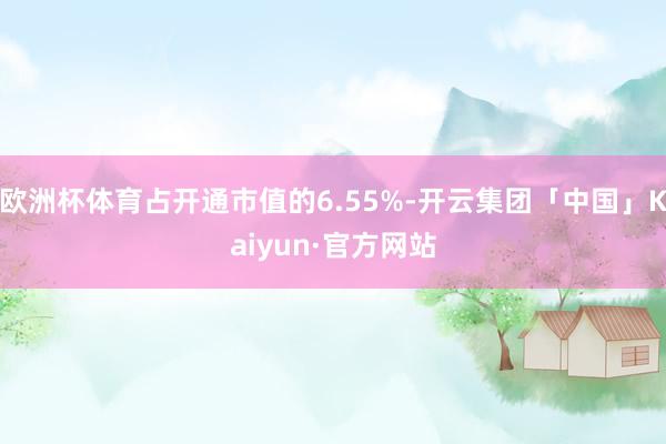 欧洲杯体育占开通市值的6.55%-开云集团「中国」Kaiyun·官方网站