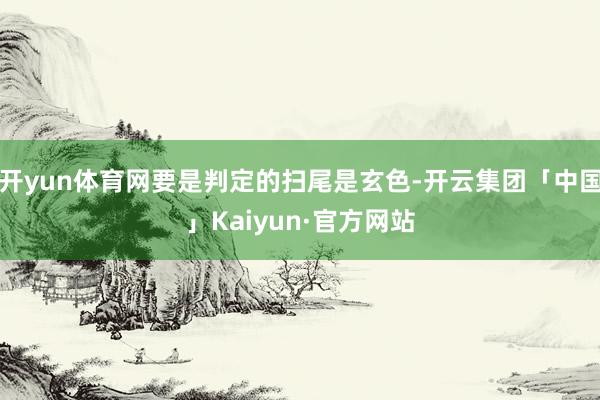 开yun体育网要是判定的扫尾是玄色-开云集团「中国」Kaiyun·官方网站